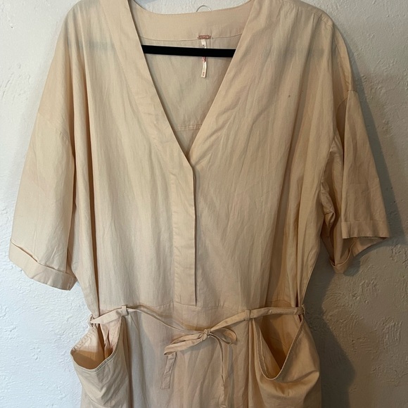 Free People Beige Relaxed Fit Jumpsuit - Picture 6 of 11